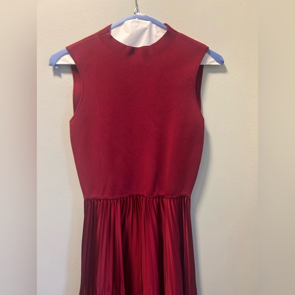 Theory Knit Combo Dress in Recycled Satin - Picture 3 of 14